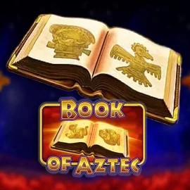 Logo of Book of Aztec from Amatic Industries at DomusBet Casino