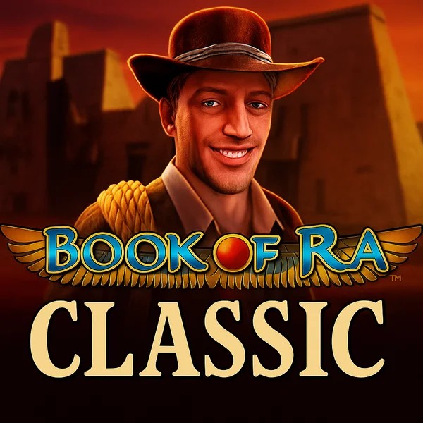 Book of Ra Classic slot visual from Novomatic available on domusbetscasino.it