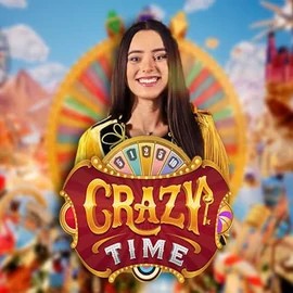 Crazy Time slot logo by Evolution at DomusBet CasinoCrazy Time