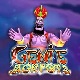 Genie Jackpots logo by Blueprint Gaming at DomusBet Casino