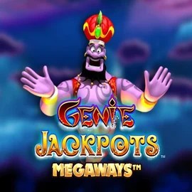 Logo of Genie Jackpots Megaways from Blueprint Gaming at DomusBet Casino