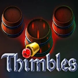 Thimbles slot logo by Evoplay at DomusBet CasinoThimbles